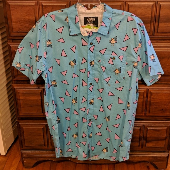Rocko's modern life button up shirt Clearance
